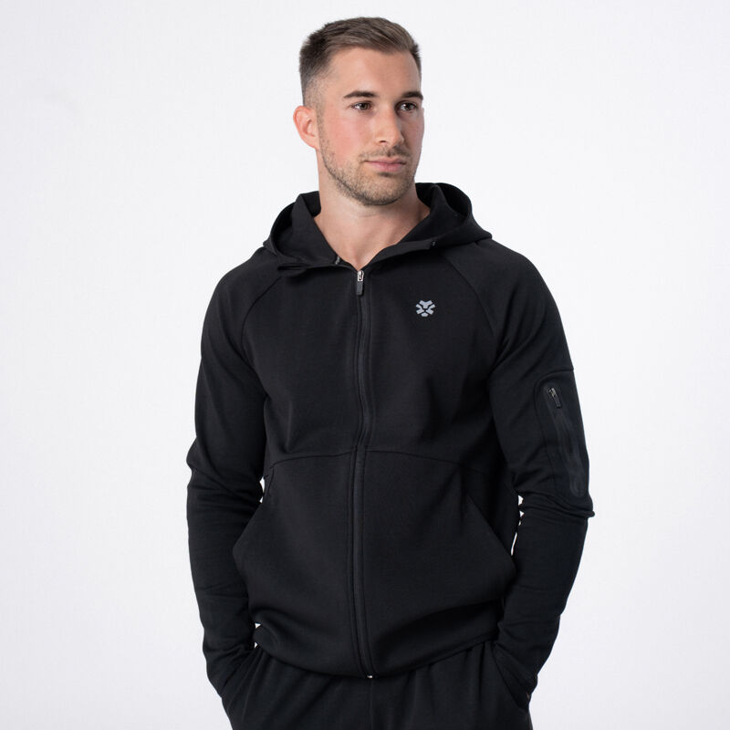 Polleo Men's Atlas Tech Hoodie, Black 